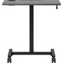 Lorell Desk,w/Holders,Mobile,Height Adj,26-5/8"x19-1/8"x43",BK/CCL (LLR84837) View Product Image