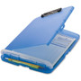 Officemate Slim Clipboard Storage Box - 1" Clip Capacity - 8 1/2" x 11" Sheet Size - Blue Product Image 