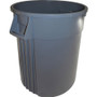 Genuine Joe Trash Containers, Heavy-duty, 32 Gallon, 6/CT, Gray (GJO60463CT) View Product Image