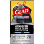 Glad ForceFlexPlus Drawstring Large Trash Bags, 30 gal, 1.05 mil, 30" x 32", Black, 70/Box (CLO70358) View Product Image