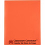 C-Line Classroom Connector Letter Report Cover - 8 1/2" x 11" - 2 Internal Pocket(s) - Orange Product Image 