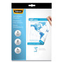 Fellowes Self-Adhesive Laminating Pouches, 5 mil, 9" x 11.5", Gloss Clear, 5/Pack (FEL52205) Product Image 