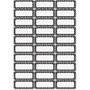 Ashley Dry Erase Black/White Dots Nameplate Magnets - Magnetic - Dotted - Die-cut, Write on/Wipe off - Black, White Product Image 