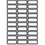 Ashley Dry Erase Black/White Dots Nameplate Magnets - Magnetic - Dotted - Die-cut, Write on/Wipe off - Black, White Product Image 