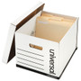 Universal Heavy-Duty Fast Assembly Lift-Off Lid Storage Box, Letter/Legal Files, White, 12/Carton View Product Image