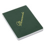 AbilityOne 7530010607511, SKILCRAFT Memorandum Pad, Narrow Rule, Green Cover, 144 White 3.38 x 4.5 Sheets, Dozen View Product Image