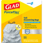 Glad ForceFlex Tall Kitchen Drawstring Trash Bags, 13 gal, 0.72 mil, 23.75" x 24.88", Gray, 100/Box (CLO70427) View Product Image