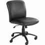 Safco Uber Big and Tall Mid-back Management Chair - Black Seat Color - Vinyl Seat Material - Black Frame Color - 5-star Base Product Image 