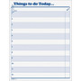 TOPS Things To Do Today Pad - 100 Sheet(s) - 11" x 8.50" Sheet Size - White - White Sheet(s) - Blue Print Color Product Image 