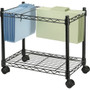 Fellowes High-Capacity Rolling File Cart - 4 Casters - Metal, Steel - 24" Width x 14" Depth x 20.50" Height - Black Product Image 