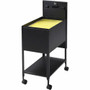 Lorell Standard Mobile File - 4 Casters - 13.50" Width x 24.75" Depth x 28.25" Height - Black Product Image 