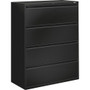 HON 800 Series Full-Pull Locking Lateral File - 4-Drawer - 42" Width x 19.3" Depth x 53.3" Height - 4 x Drawer(s) for File - Legal, Letter, A4 - Lateral Product Image 