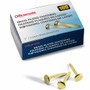 Officemate Round Head Fasteners - 1" Shank - 0.37" Head - Brass Product Image 