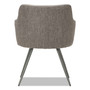 Alera Captain Series Guest Chair, 23.8" x 24.6" x 30.1", Gray Tweed Seat, Gray Tweed Back, Chrome Base View Product Image