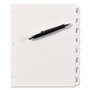 Avery Write and Erase Big Tab Durable Plastic Dividers, 3-Hole Punched, 8-Tab, 11 x 8.5, White, 1 Set (AVE16371) View Product Image