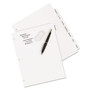 Avery Write and Erase Big Tab Durable Plastic Dividers, 3-Hole Punched, 8-Tab, 11 x 8.5, White, 1 Set (AVE16371) View Product Image