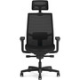 HON Ignition 2.0 4-Way Stretch Mesh Back and Seat Task Chair, Supports Up to 300 lb, 17" to 21" Seat, Black Seat, Black Base (HONI2MSKY2IMTHR) View Product Image