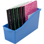 deflecto Antimicrobial Book Bin, 14.2 x 5.34 x 7.35, Blue View Product Image