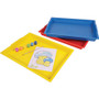 deflecto Little Artist Antimicrobial Finger Paint Tray, 16 x 1.8 x 12, Red View Product Image