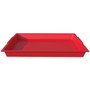 deflecto Little Artist Antimicrobial Finger Paint Tray, 16 x 1.8 x 12, Red View Product Image