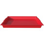 Deflecto Antimicrobial Finger Paint Tray (DEF39507RED) View Product Image