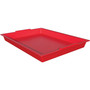 deflecto Little Artist Antimicrobial Finger Paint Tray, 16 x 1.8 x 12, Red View Product Image