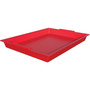 deflecto Little Artist Antimicrobial Finger Paint Tray, 16 x 1.8 x 12, Red View Product Image