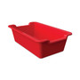 deflecto Antimicrobial Rectangle Storage Bin, Red View Product Image