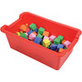 Antimicrobial Rectangle Storage Bin, Red (DEF39510RED) View Product Image
