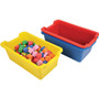 deflecto Antimicrobial Rectangle Storage Bin, Red View Product Image