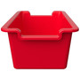deflecto Antimicrobial Rectangle Storage Bin, Red View Product Image