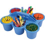 Deflecto Antimicrobial Kids 6 Cup Caddy (DEF39509BLU) View Product Image