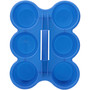 deflecto Little Artist Antimicrobial Six-Cup Caddy, Blue View Product Image