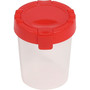 Antimicrobial No Spill Paint Cup, 3.46 w x 3.93 h, Red (DEF39515RED) View Product Image