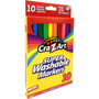 Cra-Z-Art Super Washable Markers, Fine Bullet Tip, Assorted Colors, 10/Set (CZA1016148) View Product Image