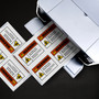 Avery Reflective Sign Labels - 3 1/2" Width x 5" Length - Permanent Adhesive - Rectangle - Laser - Silver Product Image 