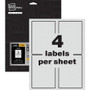 Avery Sign Labels,Reflective,Laser,Perm,3-1/2"x5",40/PK,Silver (AVE61584) View Product Image