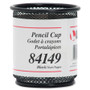 Lorell Black Mesh/Wire Pencil Cup Holder (LLR84149BX) View Product Image