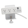 Tripp Lite Surge Protector, 3 AC Outlets/2 USB Ports, 10 ft Cord, 510 J, White (TRPTLP310USBCW) View Product Image