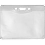 Advantus Government/Military ID Holders - Support 4" x 2.75" Media - Horizontal - Vinyl - Clear - Durable Product Image 