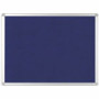 MasterVision Ayda Fabric 24"W Bulletin Board - Blue Fabric Surface - Tackable, Sleek Style, Robust - 0.5" Height x 24" Width Product Image 