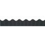 Bordette Decorative Border - Rectangle with Scalloped Trim Shape - Pin-up - Fadeless - 2.25" Width x 600" Length - Black Product Image 