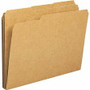 Business Source 1/3 Tab Cut Letter Recycled Classification Folder - 8 1/2" x 11" - Top Tab Location - Assorted Tab Position - 11 pt. - 10% Recycled Product Image 