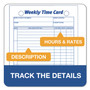 TOPS Weekly Employee Time Cards, One Side, 4.25 x 6.75, 100/Pack View Product Image