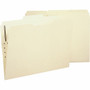 Business Source 1/3 Tab Cut Letter Recycled Fastener Folder - 8 1/2" x 11" - 1 Fastener(s) - 2 Plys - 10% Recycled Product Image 