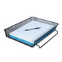 Universal Deluxe Mesh Stackable Front Load Tray, 1 Section, Letter Size Files, 11.25" x 13" x 2.75", Black View Product Image