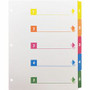 Business Source Color-coded Table of Contents/Tabs Index Dividers - Printed Tab(s) - Digit - 1-5 - 5 Tab(s)/Set - 3 Hole Punched Product Image 