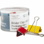 Business Source Colored Fold-back Binder Clips - Large - 2" Width - 1" Size Capacity - Assorted - Steel Product Image 