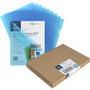 Business Source Letter File Sleeve - 8 1/2" x 11" - 20 Sheets Capacity - Blue - 10/Pack Product Image 