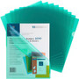Business Source Letter File Sleeve - 8 1/2" x 11" - 20 Sheets Capacity - Green Product Image 